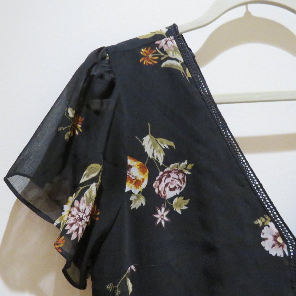 Abercrombie & Fitch Black Floral Maxi Dress - Picture 4 of 15
